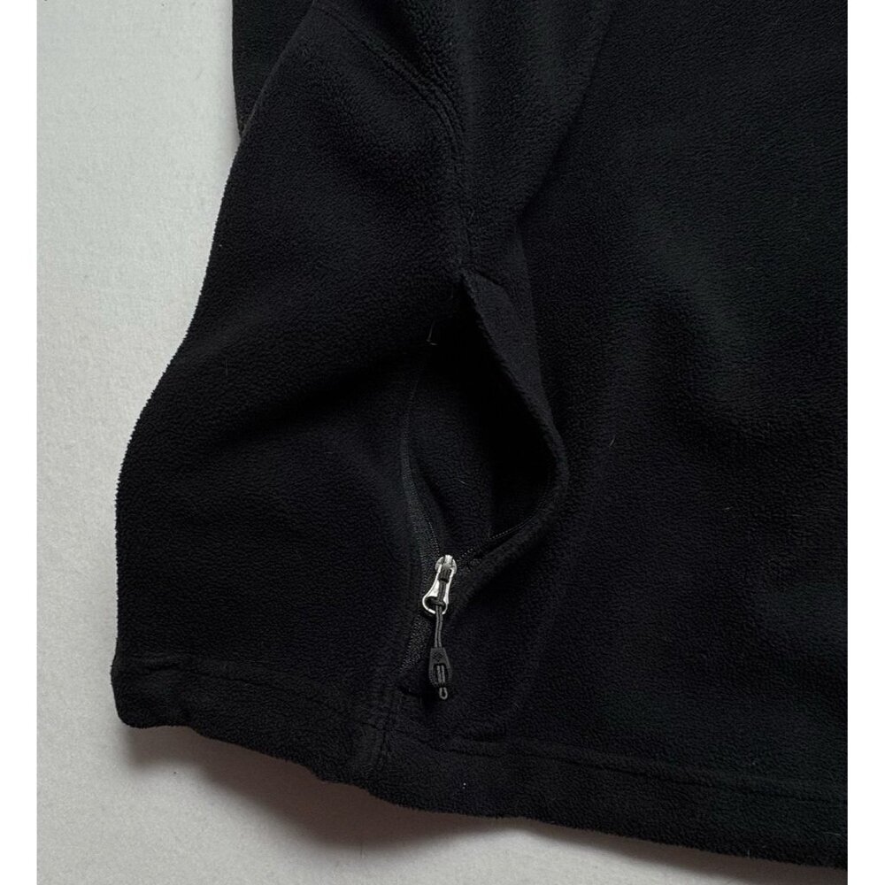 COLUMBIA Men Fleece Jacket Zip Collared Sz XL Black Outdoors Camping 48-24 - Picture 9 of 12